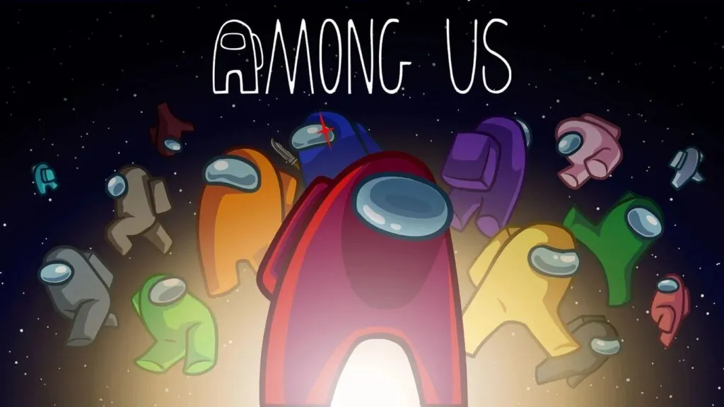 『Among Us』さまざまな宇宙船クルーたちが一同に介するタイトル画面