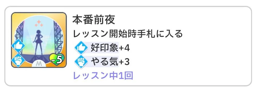 学園アイドルマスターのスキルカード、本番前夜