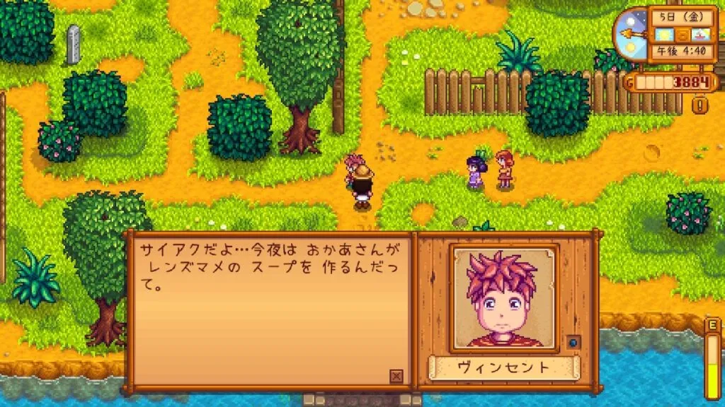 『Stardew Valley』ヴィンセント