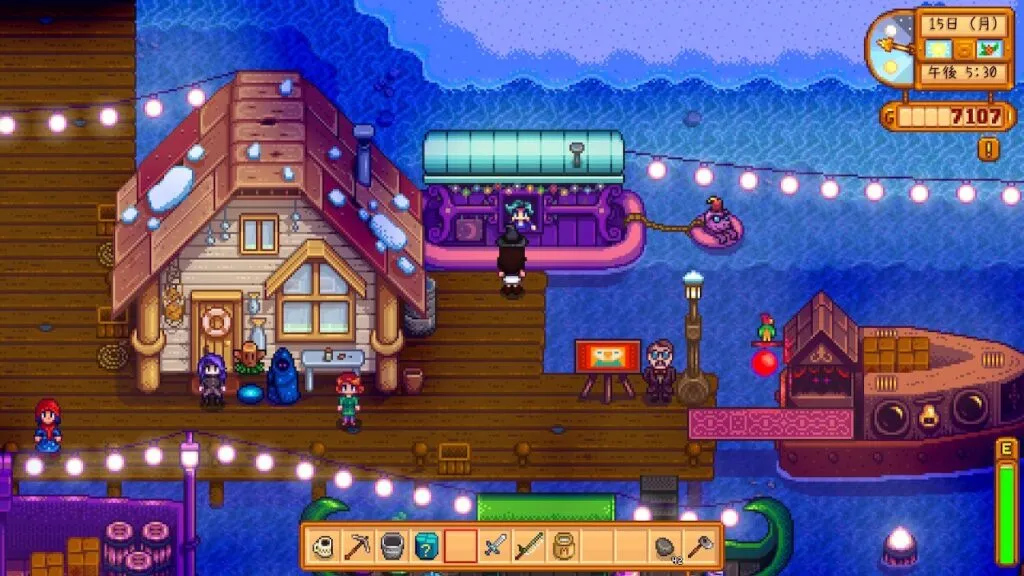 『Stardew Valley』夜の市