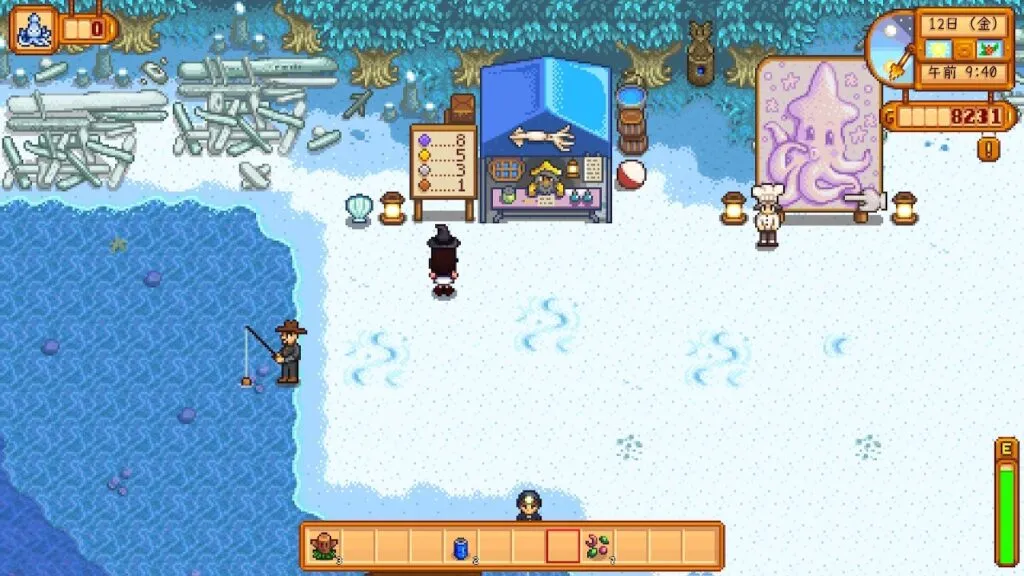 『Stardew Valley』イカ釣りまつり
