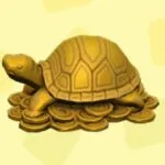 『あつまれ どうぶつの森』開運グッズ、きんのカメのおきもの