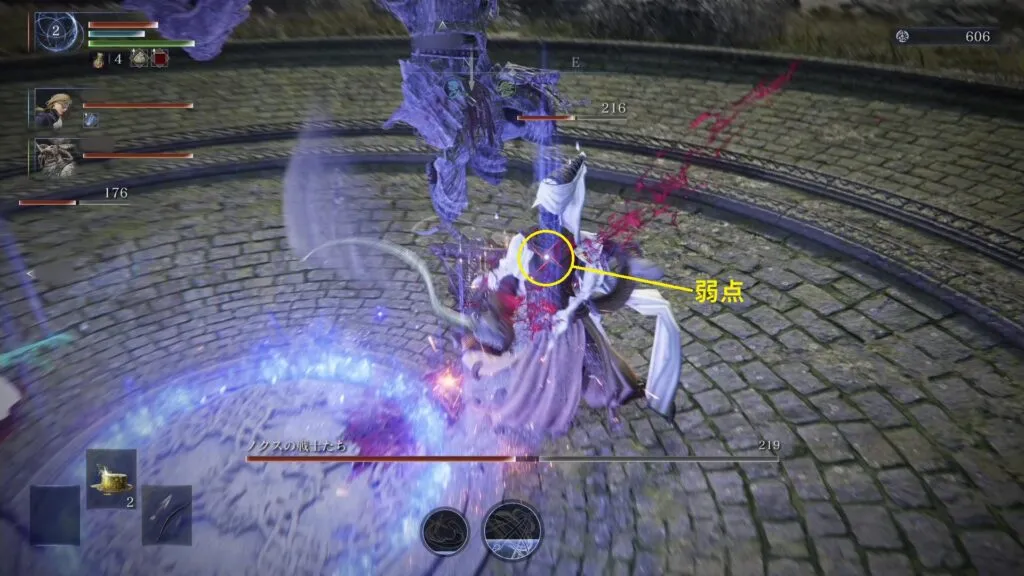 『ELDEN RING NIGHTREIGN』弱点のマーキング