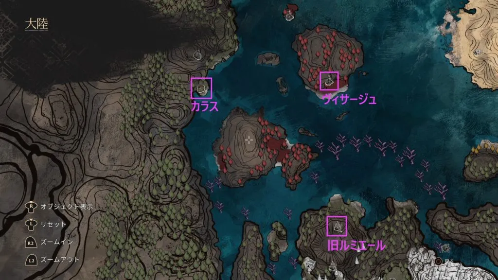 『Clair Obscur: Expedition 33』マップ