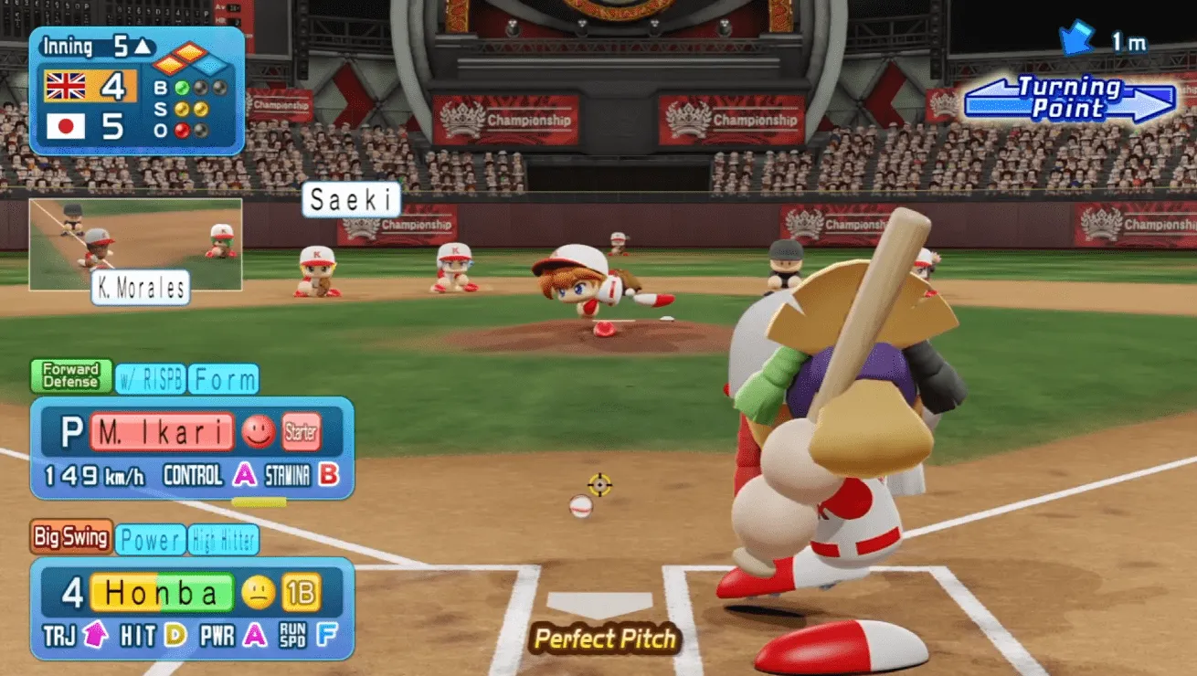 『WBSC eBASEBALL™パワフルプロ野球』ゲーム画面