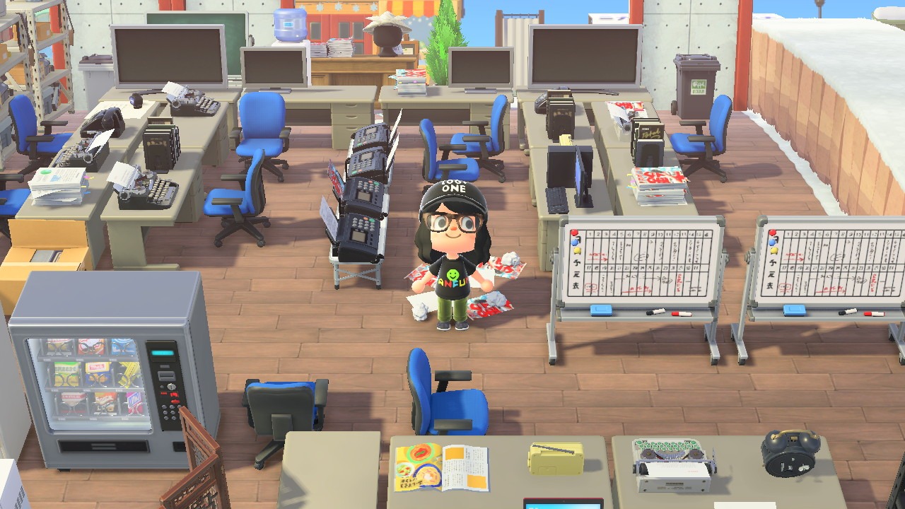 われらスポニチ島の社内風景