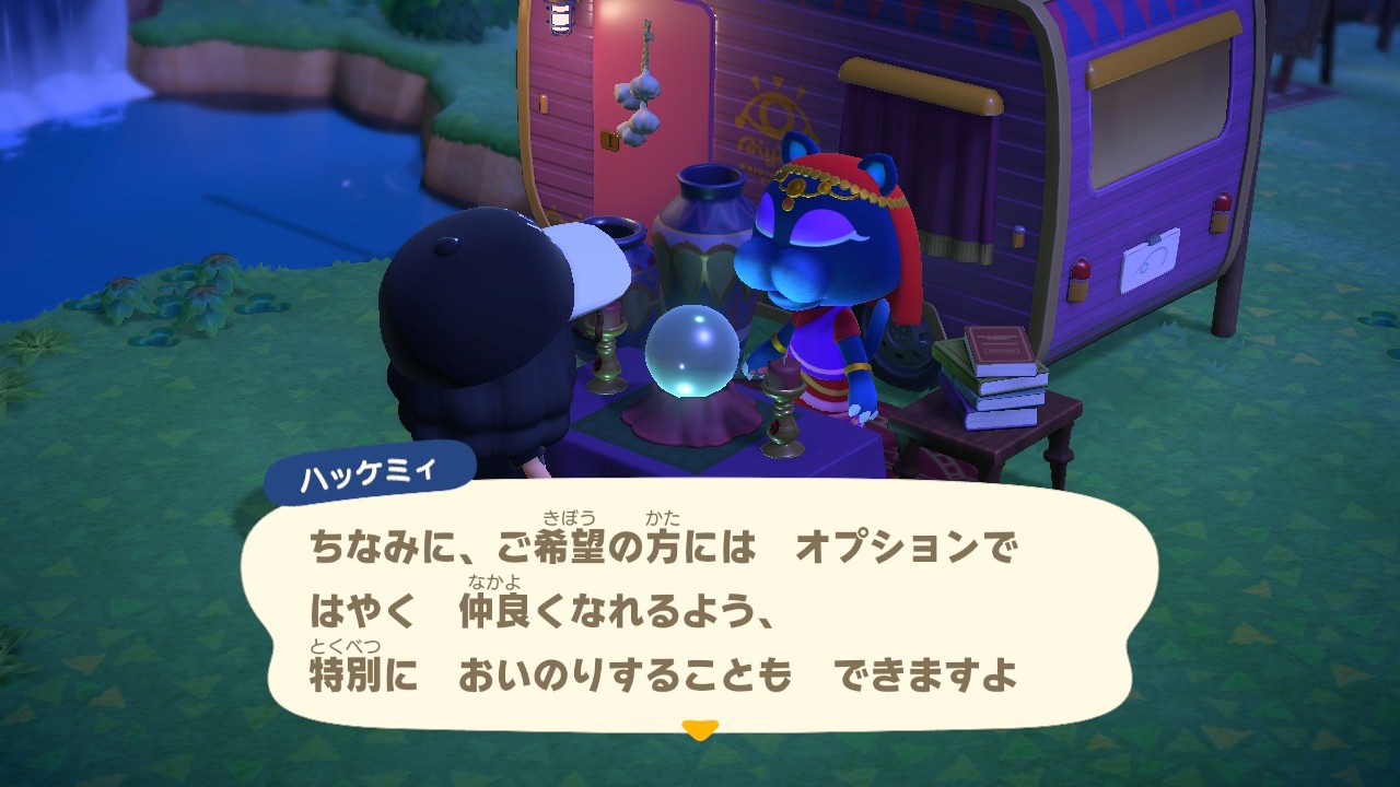 『あつまれ どうぶつの森』親密度アップオプション