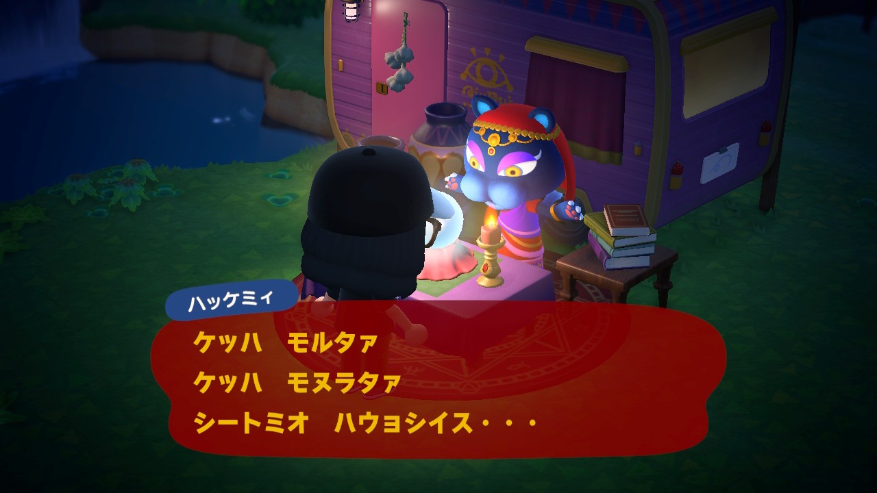 『あつまれ どうぶつの森』ハッケミィの占い