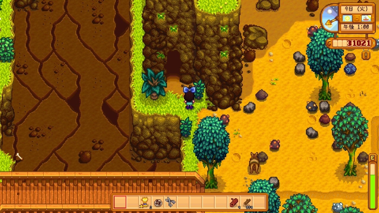 『Stardew Valley』石切場の坑道