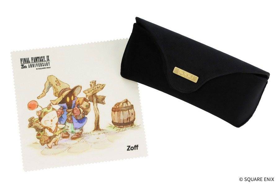 "Zoff|FINAL FANTASY IX ビビモデル"。メガネケースとメガネ拭き付き